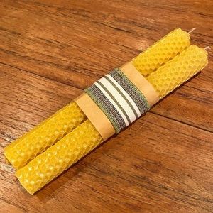 FREE SHIPPING!  Hand Rolled Bees Wax Candle Sticks